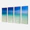 Designart - Turquoise Ocean Under Blue Sky - Modern Seascape Canvas Artwork